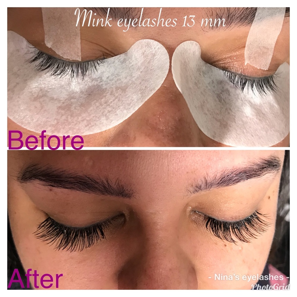 Eyelashes extensions